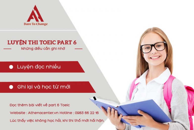 luyện thi part 6 toeic - anh ngữ athena